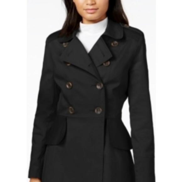 Maison Jules Peplum-Detail Trench Coat - Picture 2 of 3